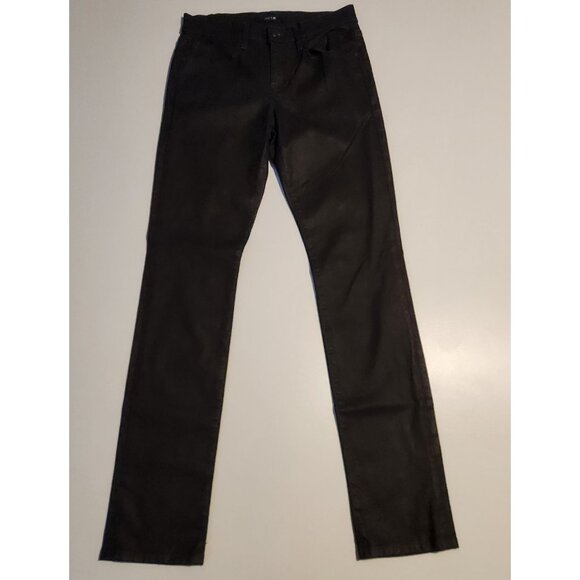 Joe’s Jeans Harley Skinny Mid-Rise Black Wax Coated Jeans Size 28 NEW NWT - Picture 3 of 16
